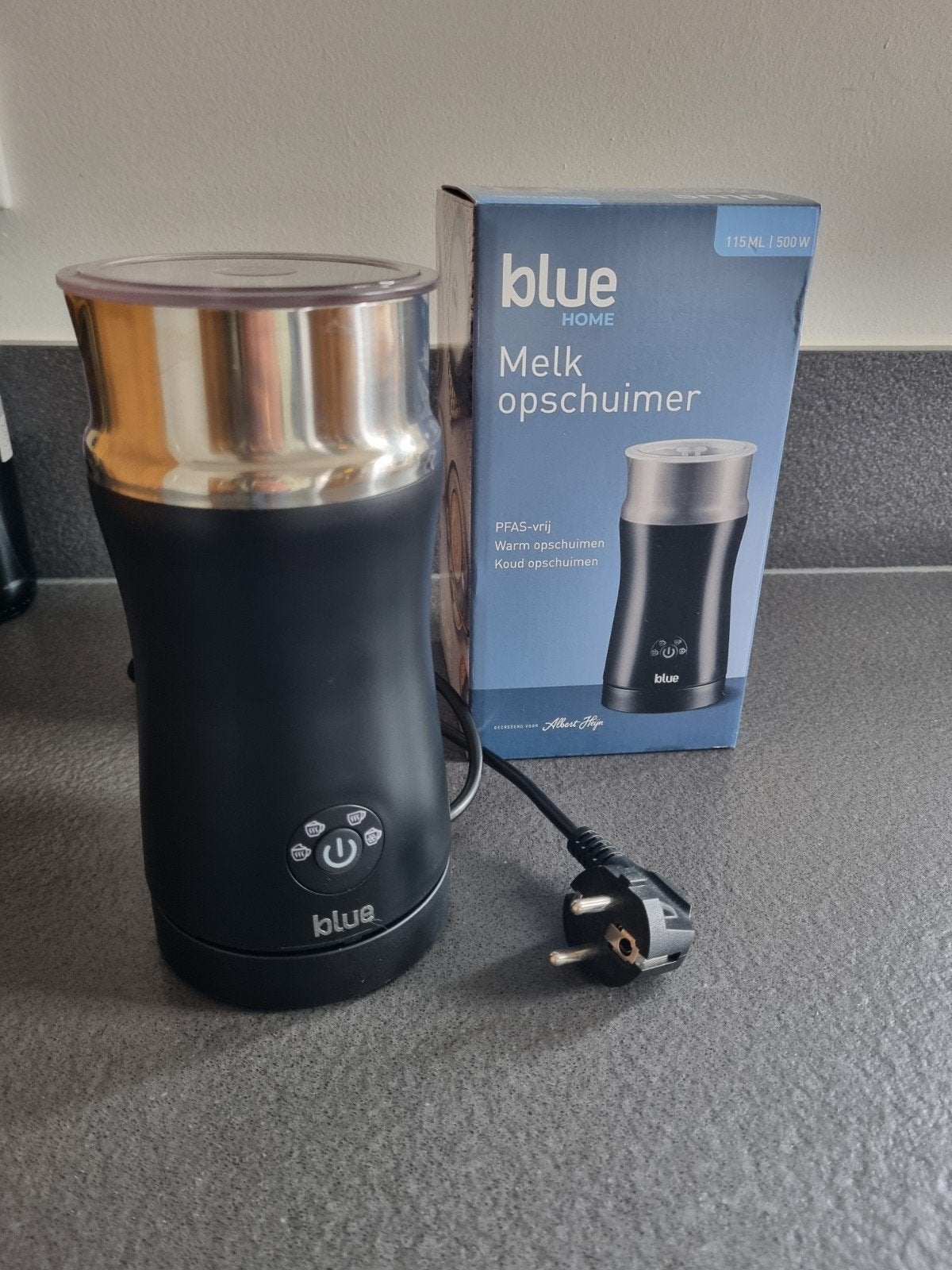 Blue Home Melkopschuimer - Perfect voor Koffieliefhebbers, Ophalen of Verzenden, Nieuw, Elektrische melkopschuimer