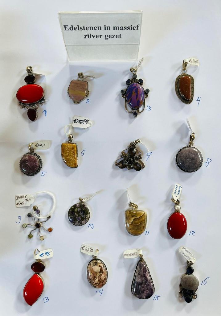 Reuze partij Zilveren sieraden met edelstenen. Zie adv. info, Sieraden, Tassen en Uiterlijk, Edelstenen, Verzenden, Nieuw