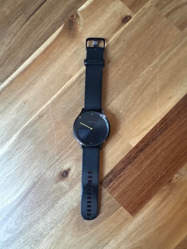 Garmin Vivomove HR Sport Smartwatch Zwart, Hoogte, Zwart, Ophalen of Verzenden, Zo goed als nieuw