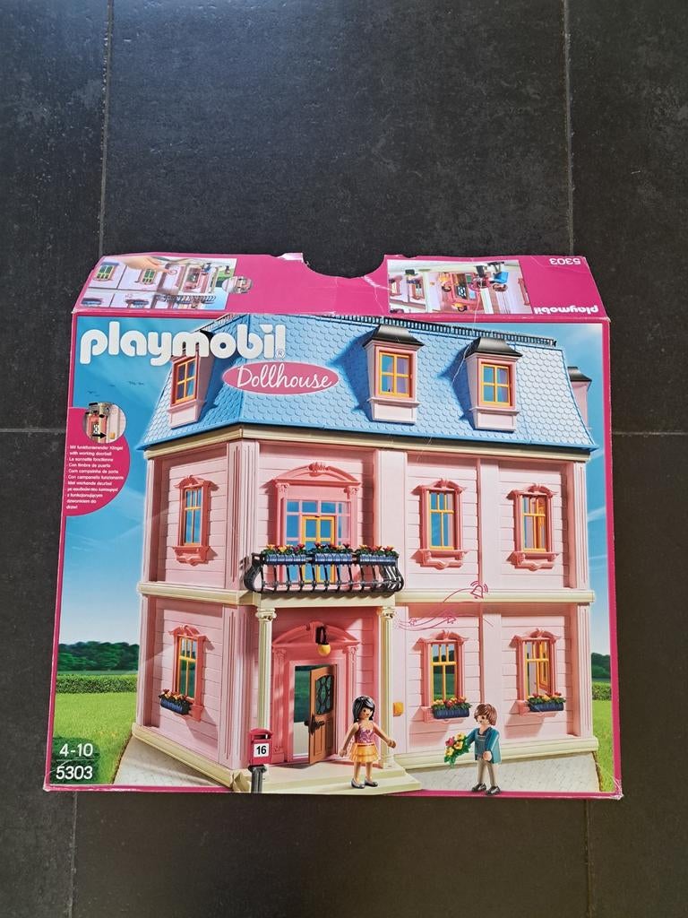 Playmobil Huis 5303 met extra verdieping - Zo goed als nieuw, Kinderen en Baby's, Speelgoed | Playmobil, Ophalen of Verzenden