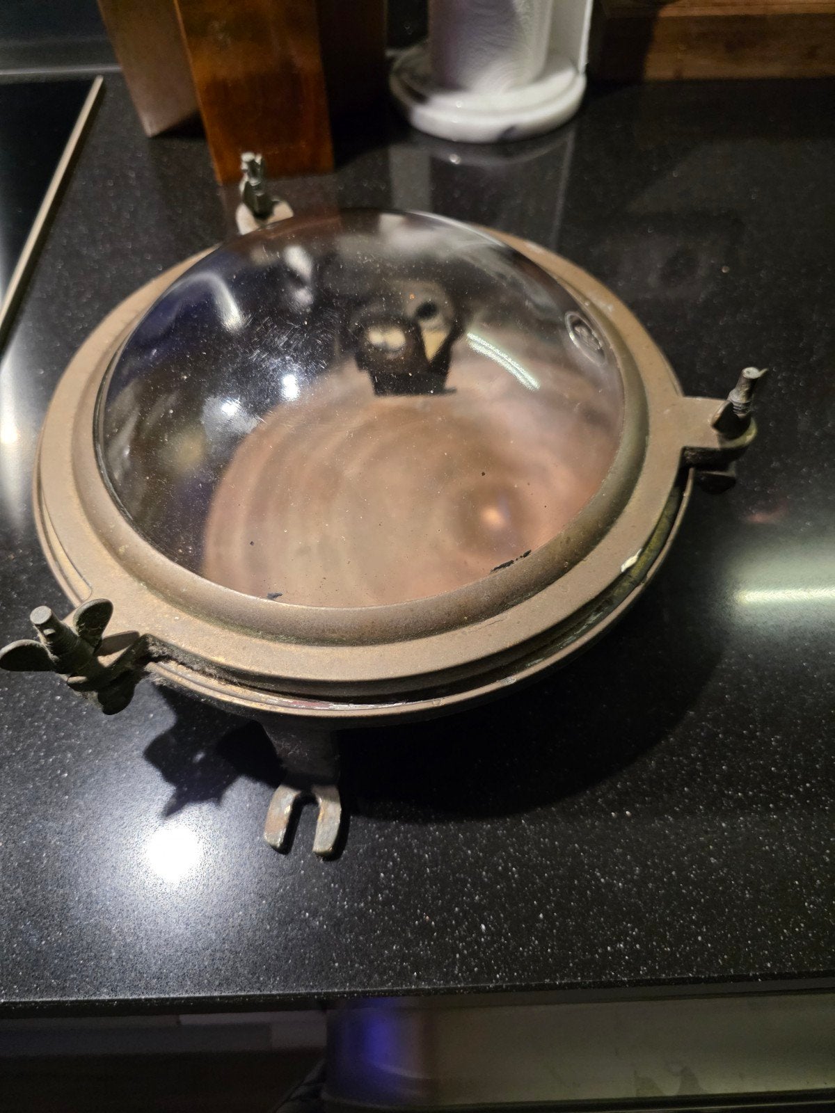 Vintage scheepslamp / patrijspoort lamp, Ophalen of Verzenden