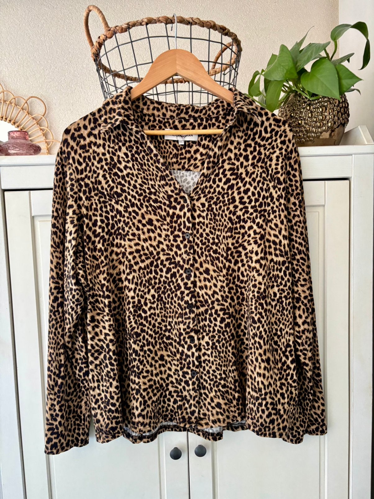 &Co Woman blouse maat xxl, Ophalen of Verzenden, Zo goed als nieuw, Maat 46/48 (XL) of groter, Bruin