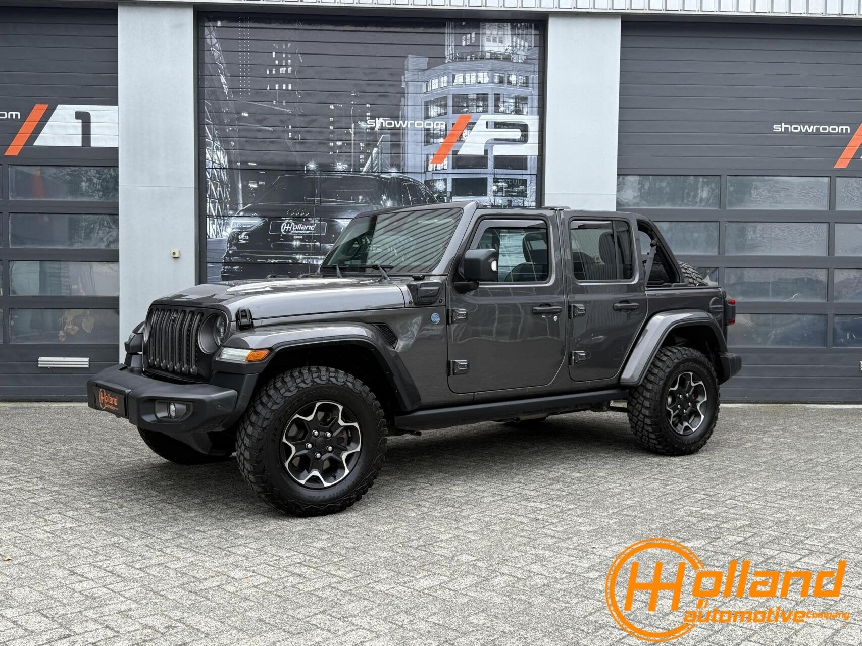 Jeep Wrangler Unlimited 4xe 380 Rubicon, Automaat, Zwart, 4 cilinders, 23 km/l