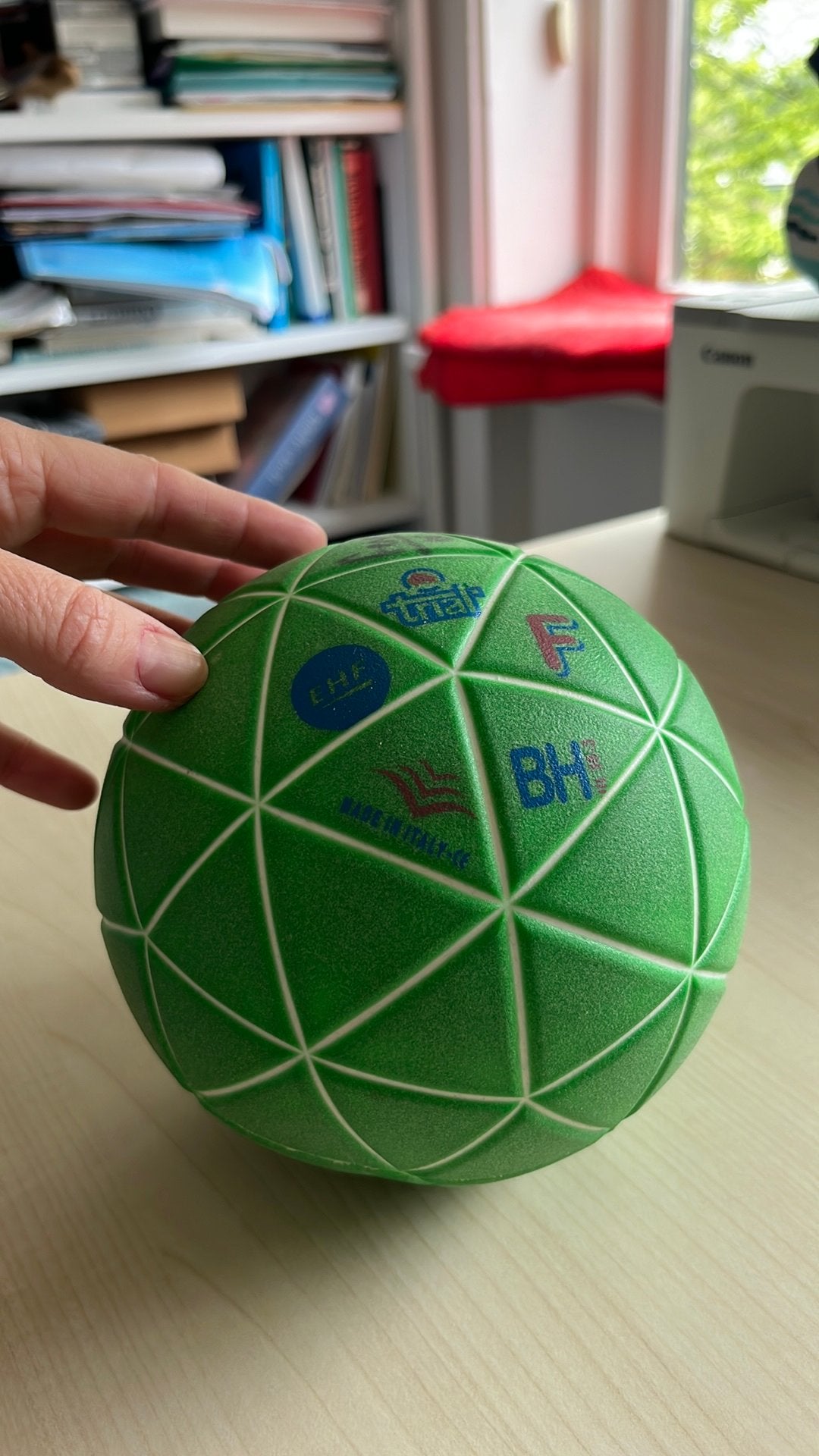 Groene beach Handbal - Zo goed als nieuw, Ophalen, Zo goed als nieuw, Bal
