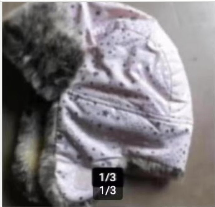 Meisjes mutsje met bont Hallo Kitty roze mt 110/128, Ophalen of Verzenden, Zo goed als nieuw, Maat 128