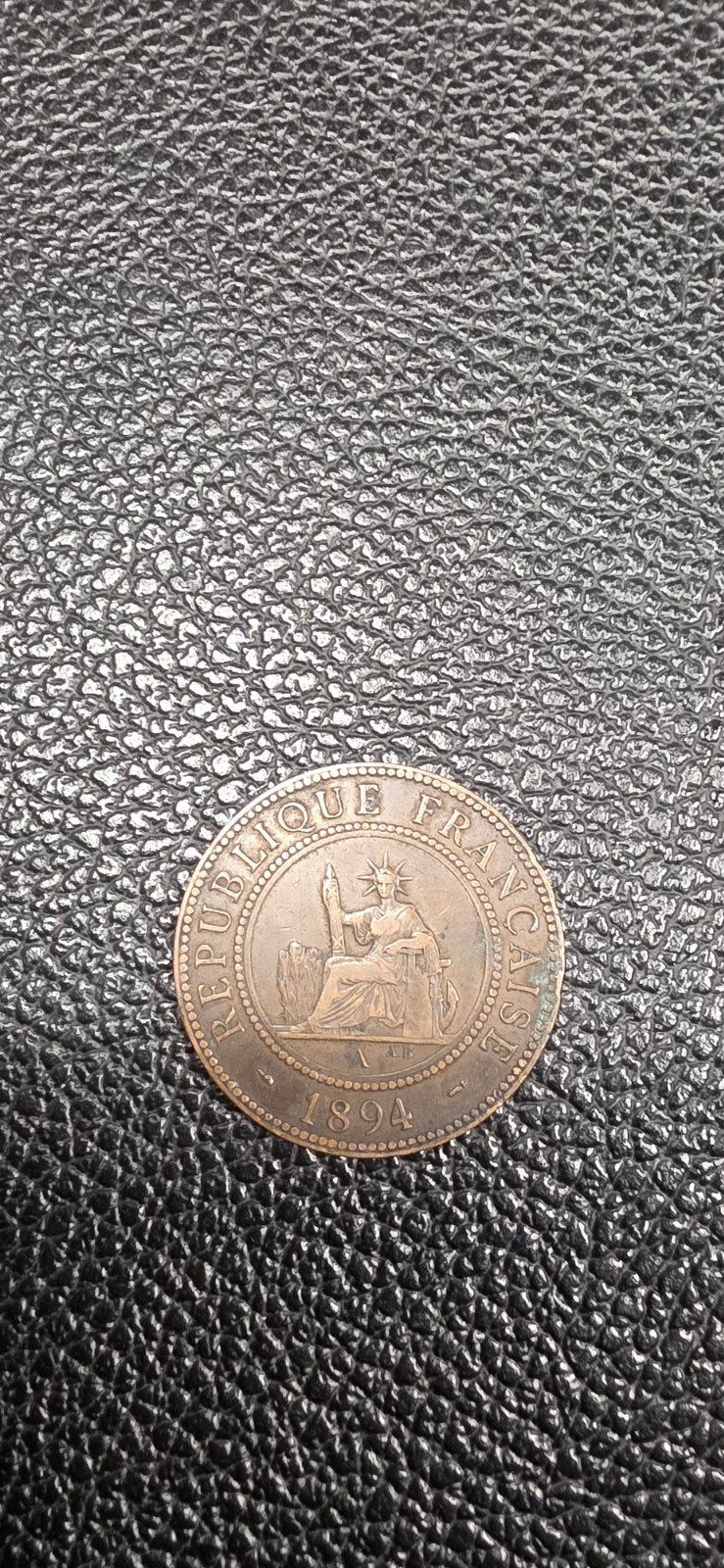 Frans Indochina 1 cent 1894, Ophalen of Verzenden, Overige materialen