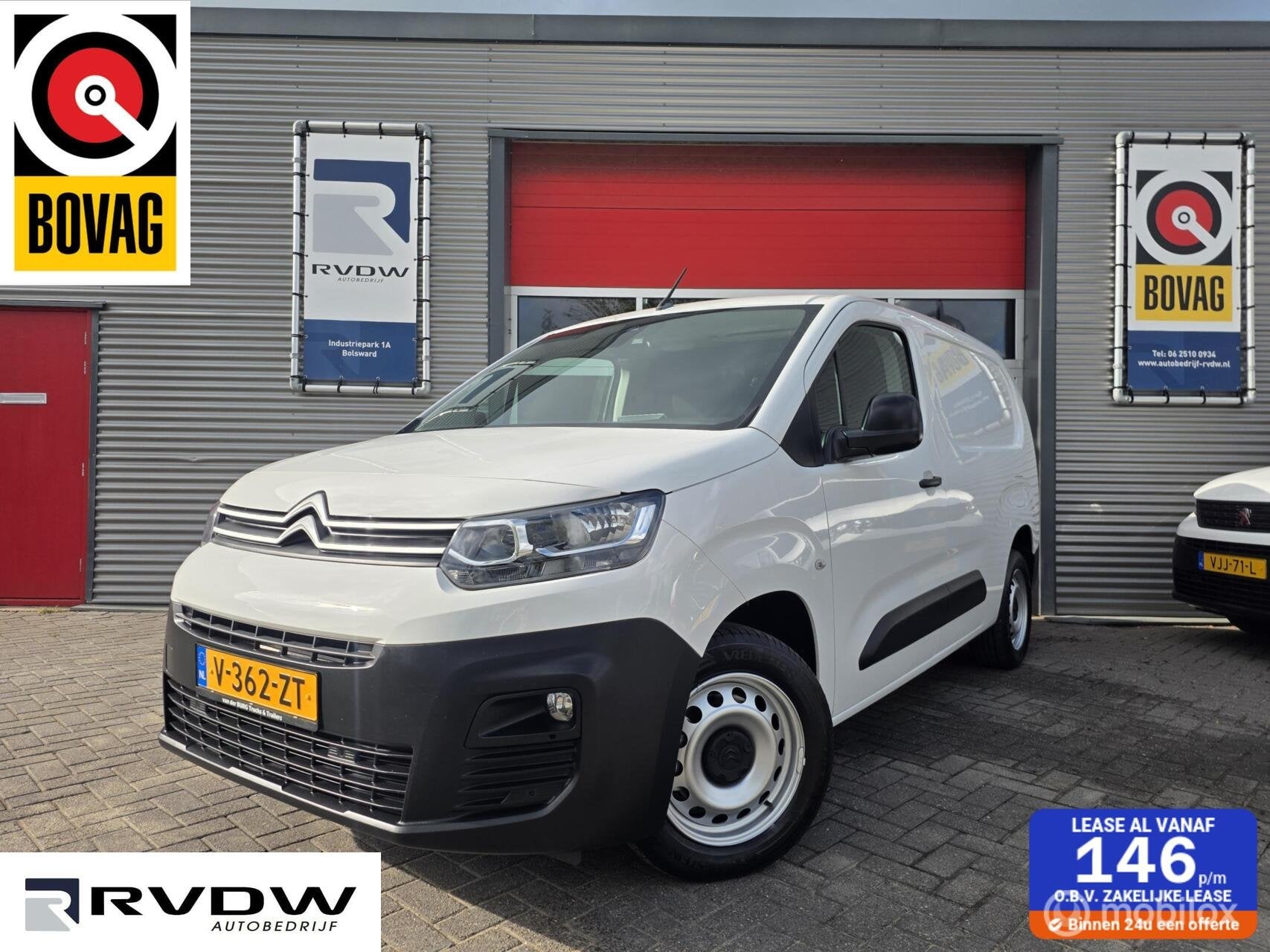 Citroen Berlingo bestel 1.6 BlueHDI 100 Business XL S&S, Auto's, 730 kg, 4 cilinders, Citroën, Origineel Nederlands