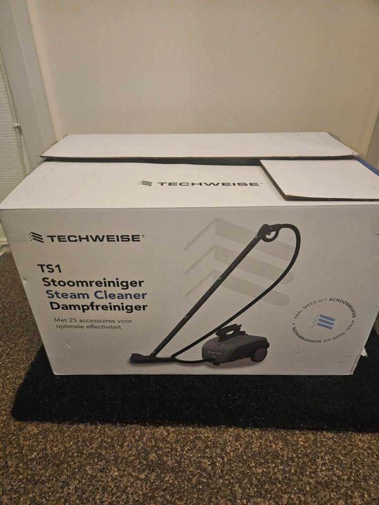 TECHWEISE TS1 Stoomreiniger met 25 accessoires, Ophalen, Zo goed als nieuw