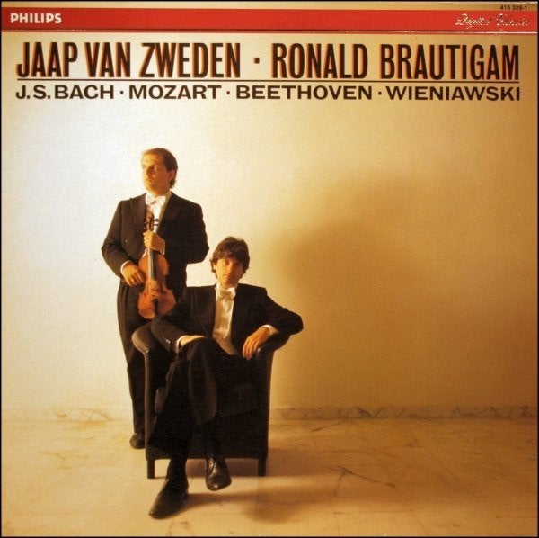LP - Jaap van Zweden, viool - Ronald Brautigam, piano, LP, Kamermuziek, Inclusief binnenhoes, Ophalen of Verzenden