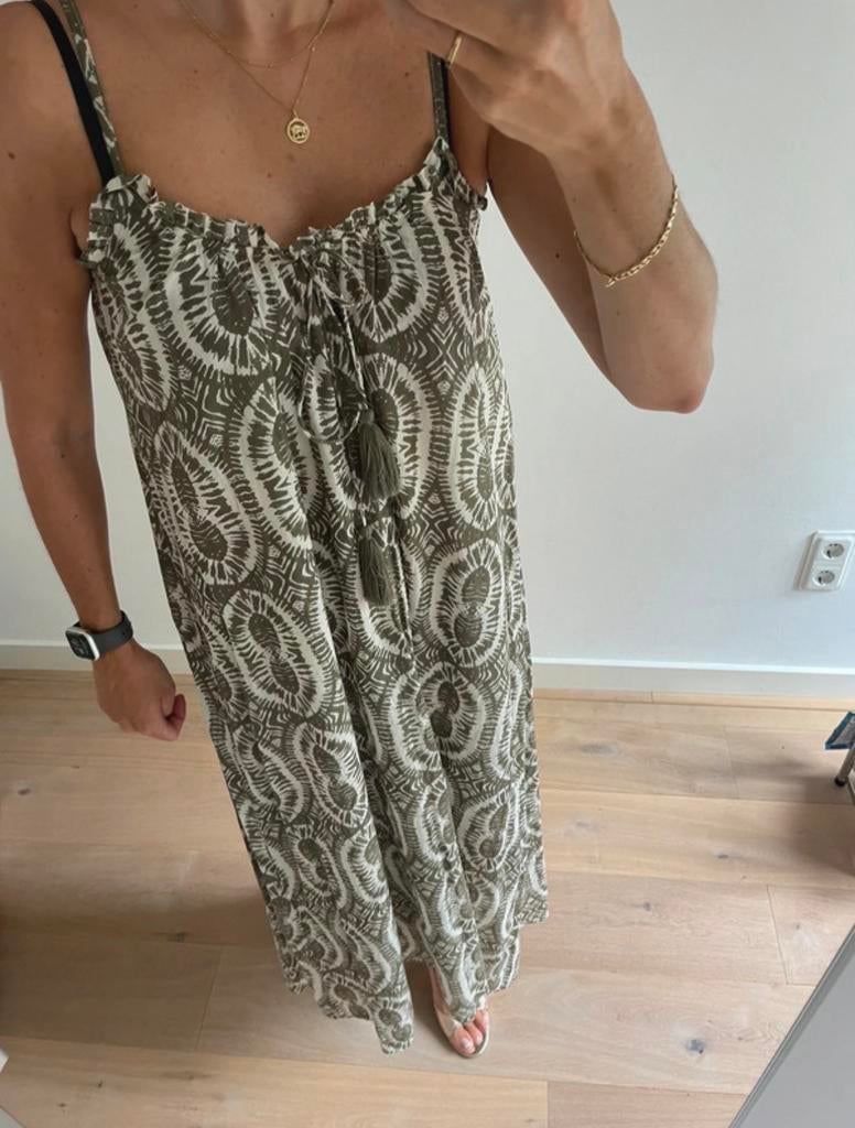 GOA Paris Luchtige Lange Zomerjurk Maat S 36/38, Kleding | Dames, Ophalen of Verzenden, Maat 36 (S), Gedragen, Onder de knie