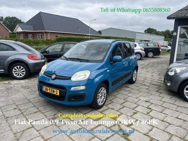 Fiat Panda TwinAir Turbo 85PK Lounge Zéér Mooi (bj 2012), Auto's, Euro 5, Panda, Origineel Nederlands, Handgeschakeld