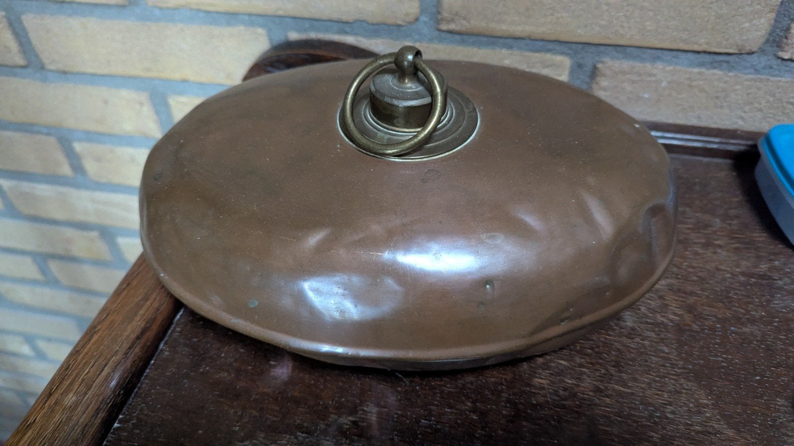 Antieke koperen bedkruik / warmwaterkruik, Ophalen of Verzenden, Koper