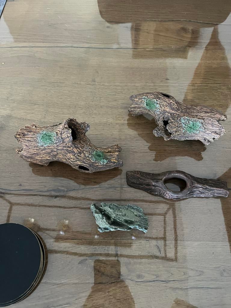 Ornamenten aquarium terranium, Ophalen of Verzenden, Gebruikt