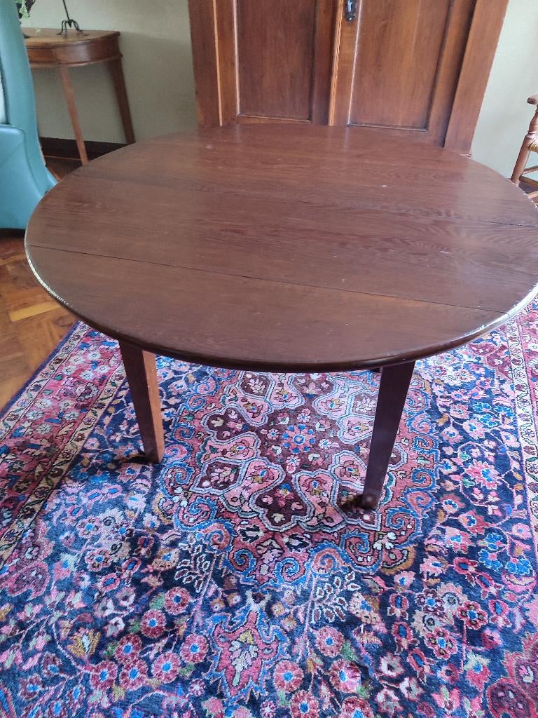 Klassieke zwaar massieve mahoniehouten uitschuiftafel, Ophalen, 100 tot 150 cm, 200 cm of meer, Zo goed als nieuw