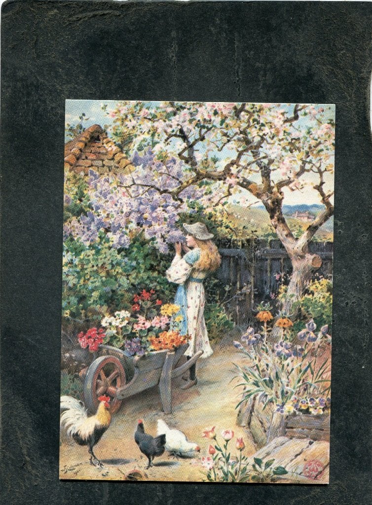 Ansicht William Coleman - A Garden Scene, Verzenden, 1980 tot heden, Ongelopen, Overige thema's