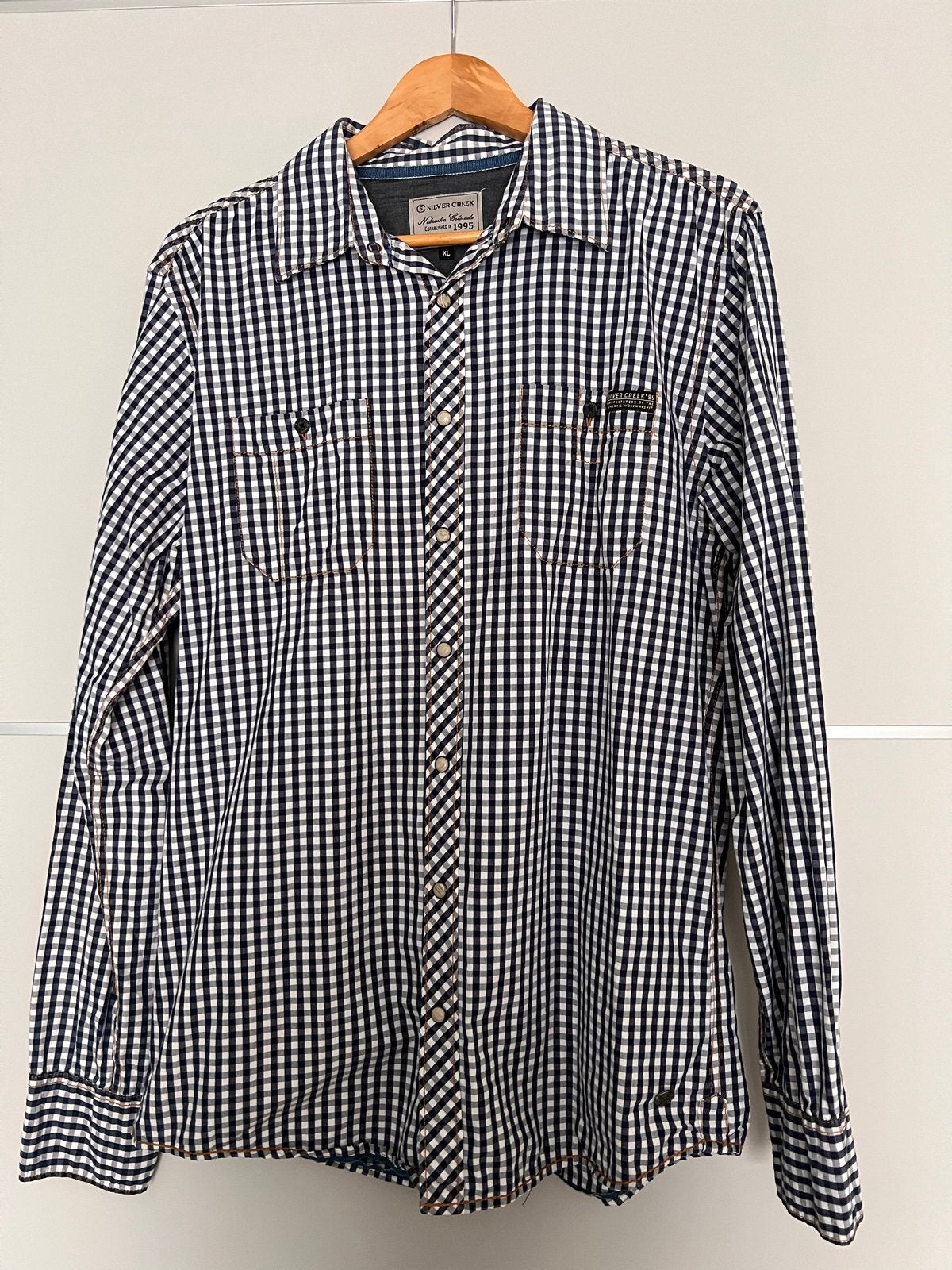 Silver Creek Blouse - Geruit - Maat XL, Kleding | Heren, Overhemden, Ophalen of Verzenden, Zo goed als nieuw, Blauw, Halswijdte 43/44 (XL)
