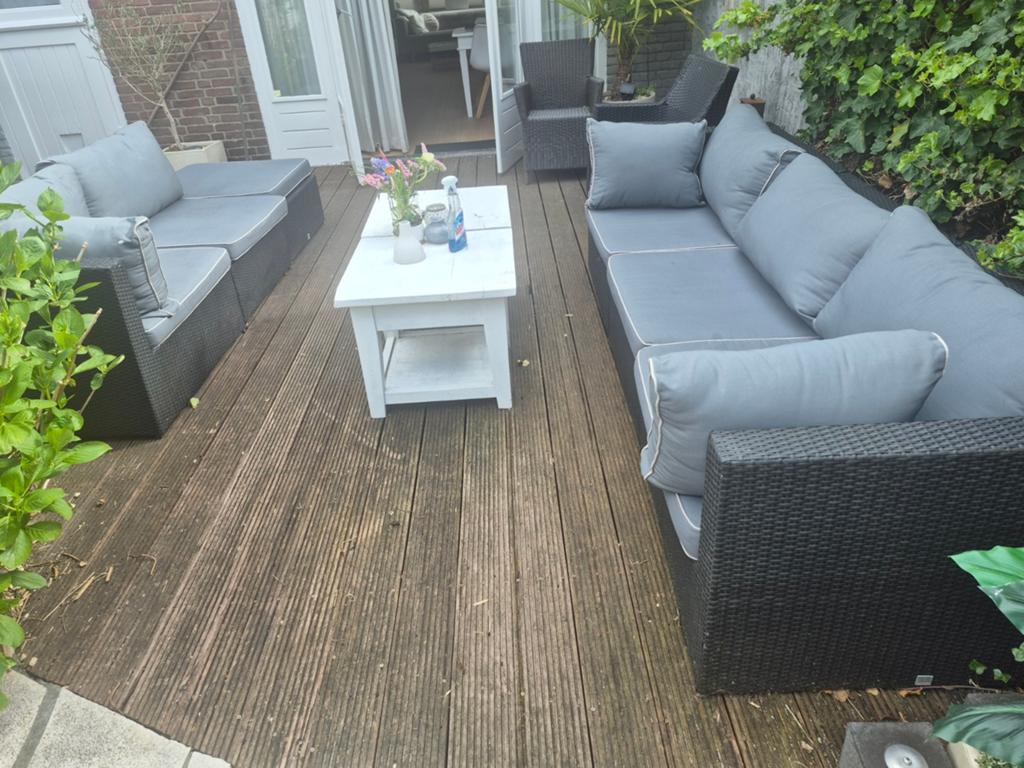 Loungeset Garden impressions, Ophalen, Gebruikt, Aluminium, Hocker
