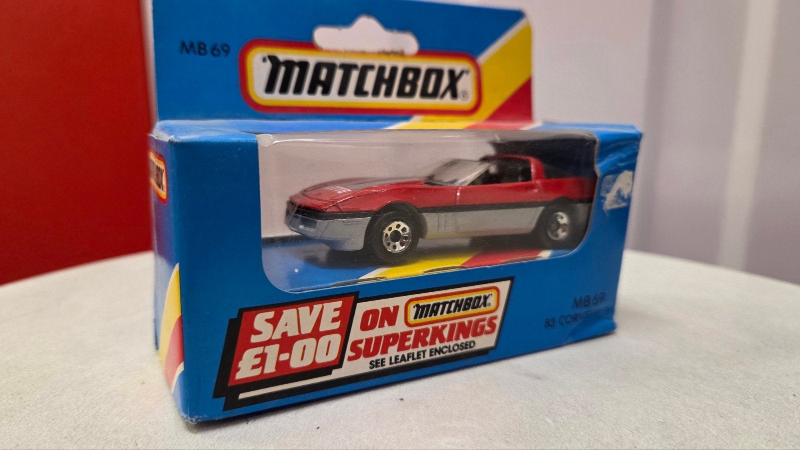 Matchbox MB 69 Corvette 1981, Ophalen of Verzenden, Zo goed als nieuw, Auto