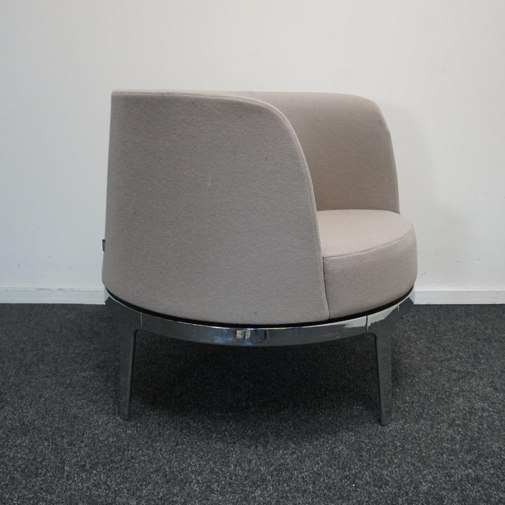 Materia Omni Design Fauteuils | Beige | Draaibaar | Stoelen, Gebruikt, -, -, 75 tot 100 cm