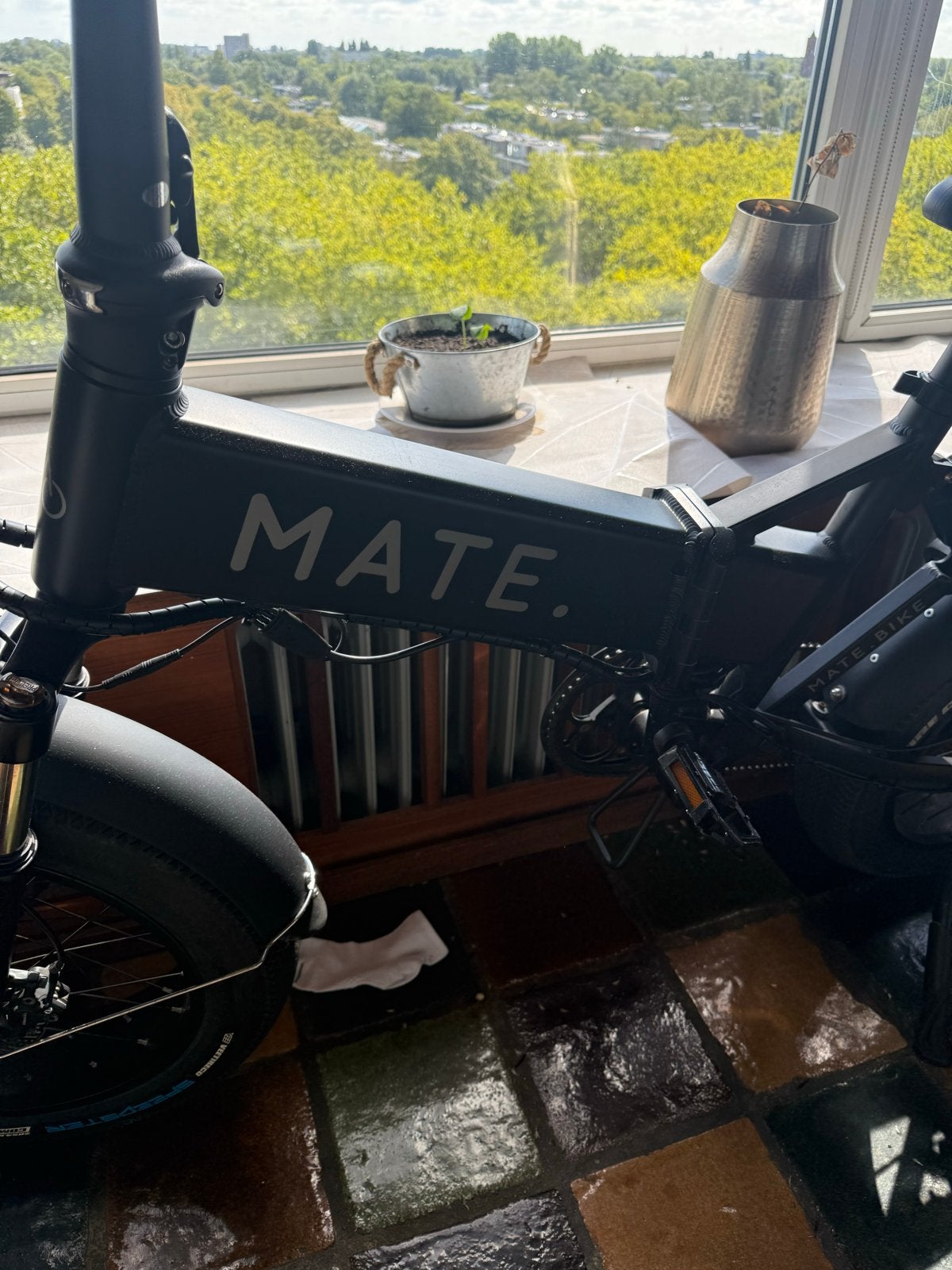 MATE. Bike opvouwbare elektrische fiets met 2 accu's, Fietsen en Brommers, Elektrische fietsen, Overige merken, Gebruikt, Ophalen of Verzenden