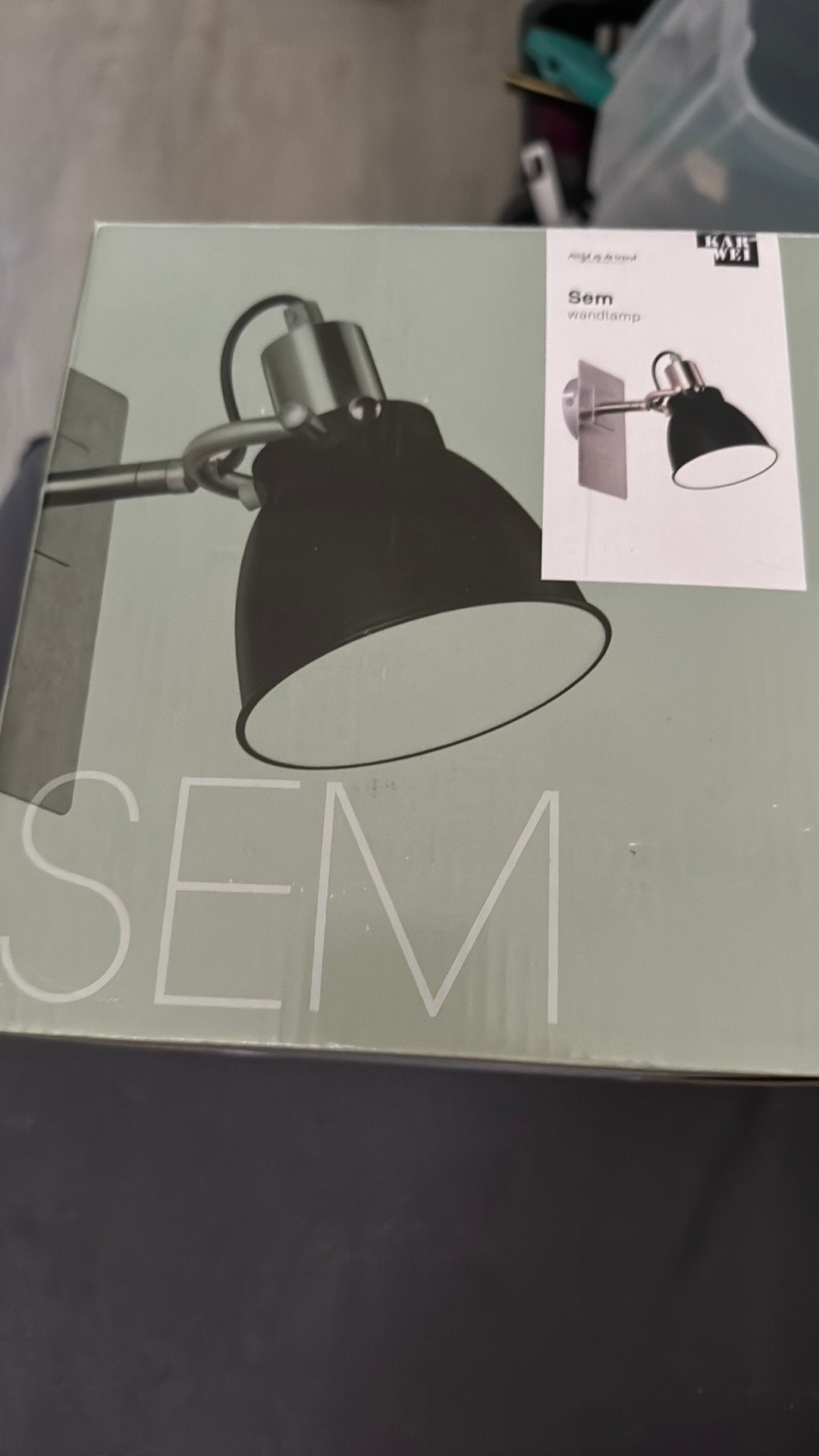 Wandlamp sem van karwei 2 stuks nieuw, Ophalen of Verzenden, Nieuw, Wandlamp, Zwart