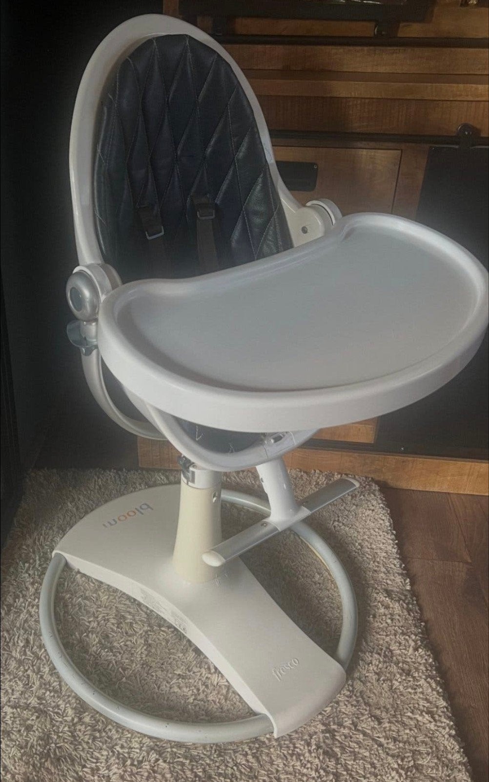 Bloom Fresco kinderstoel met eetblad en gordel, Kinderen en Baby's, Kinderstoelen, Ophalen, Gebruikt, Meegroeistoel, Gordel(s)