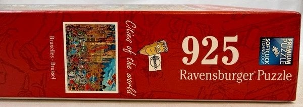 Ravensburger Fleroux Puzzel 925 Brussel cities of the world, Verzenden, 500 t/m 1500 stukjes, Zo goed als nieuw, Legpuzzel