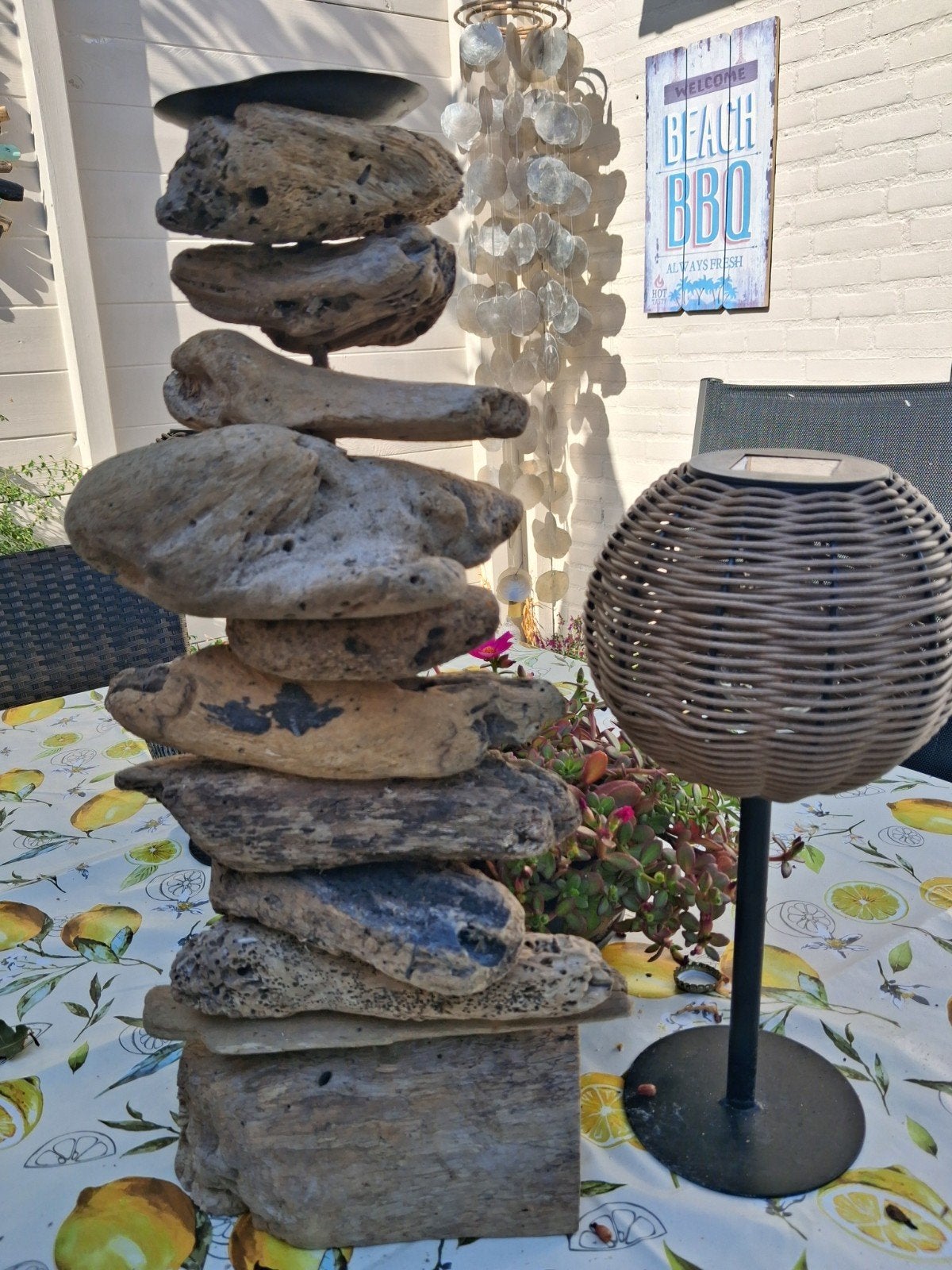 Woodstone kandelaar 45 cm, Verzenden, Nieuw, Varios, Nvt