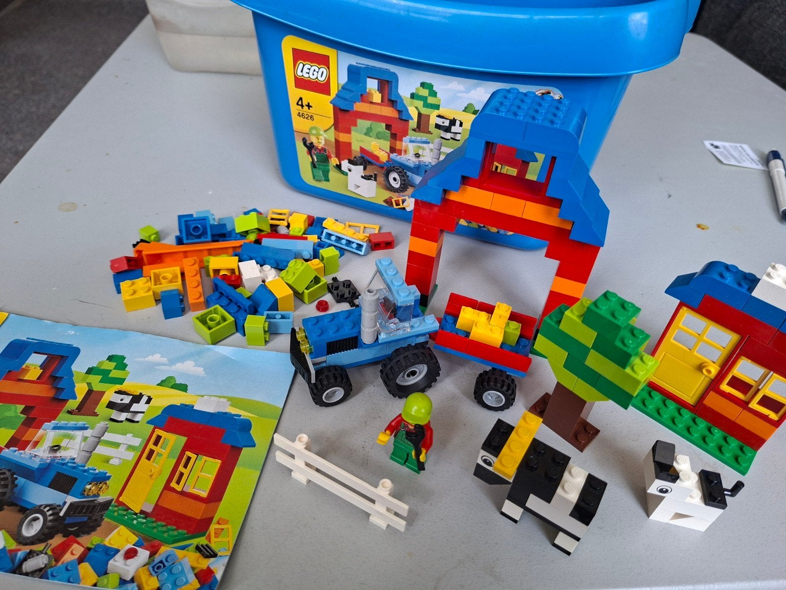Lego # 4626: Boerderij Emmer met Tractor en Dieren, Kinderen en Baby's, Speelgoed | Duplo en Lego, Compleet, Gebruikt, Overige thema's