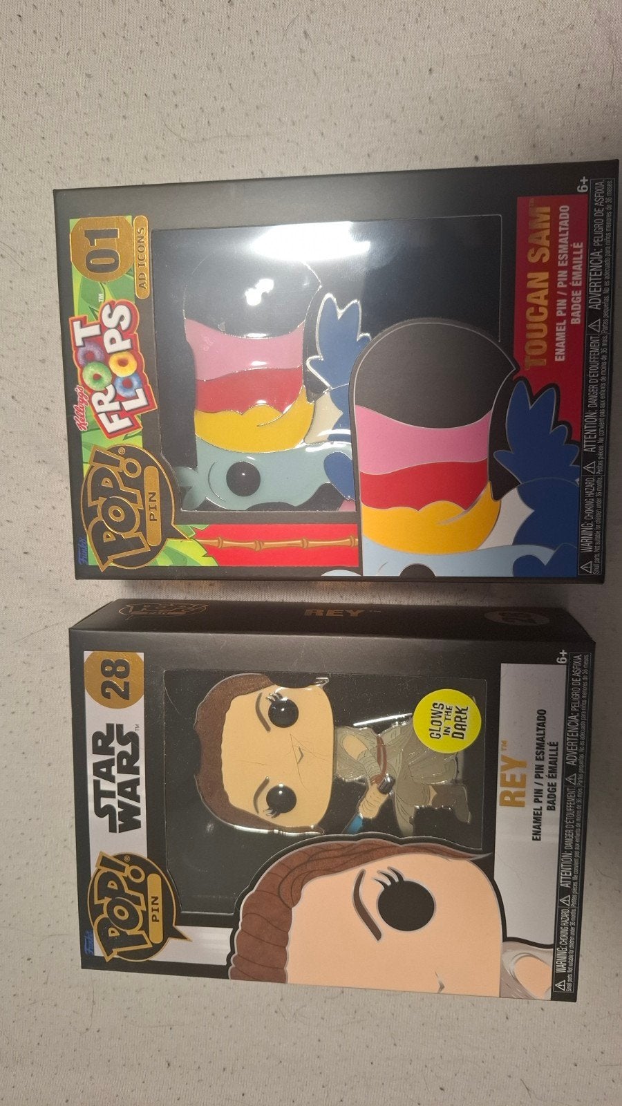 Funko Pop! Pins: Star Wars Rey & Froot Loops Toucan Sam, Verzamelen, Ophalen, Nieuw