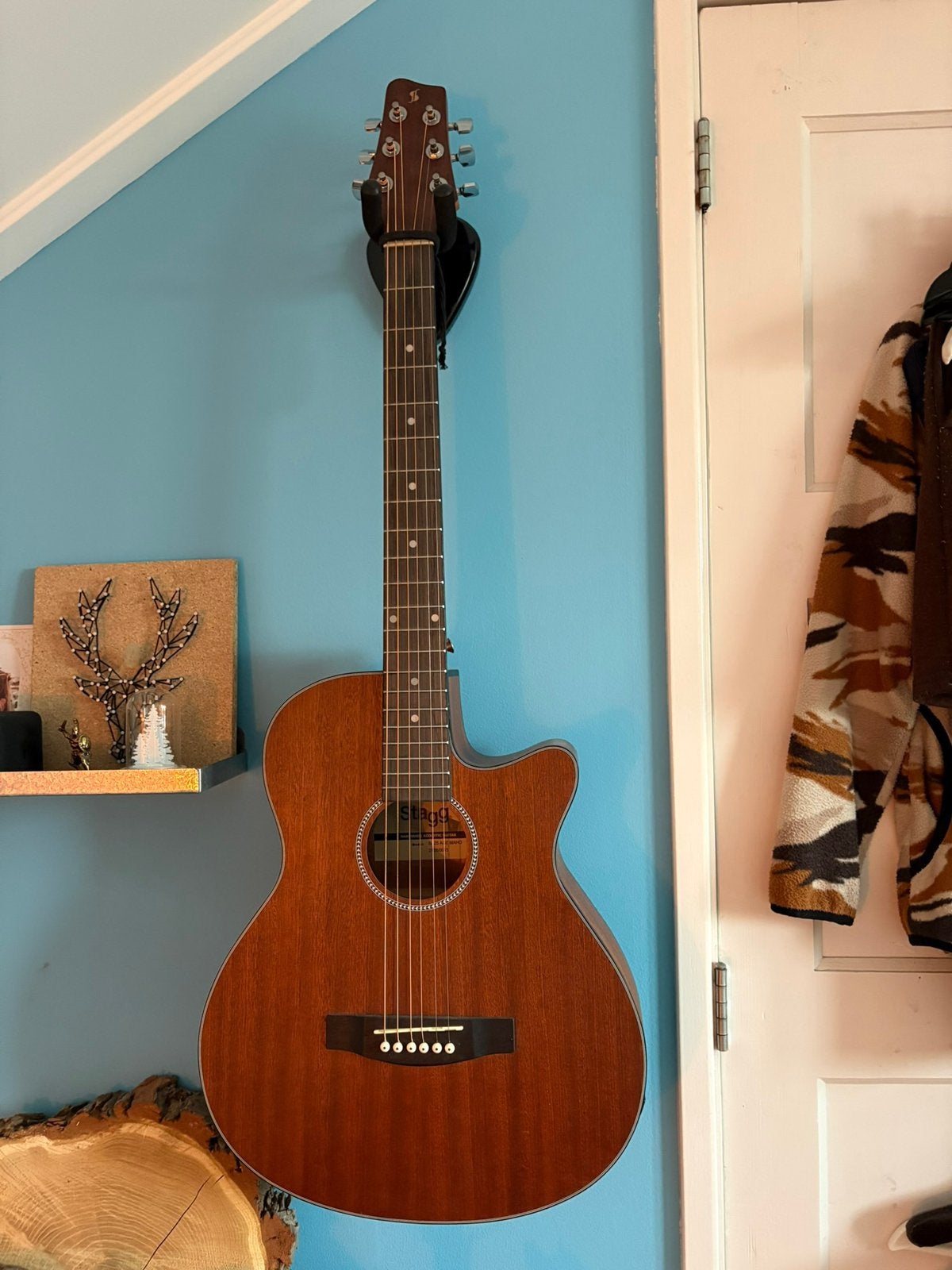 Stagg SA25 ACE MAHO elektrisch akoestische gitaar, Muziek en Instrumenten, Ophalen, Zo goed als nieuw, Western- of Steelstringgitaar