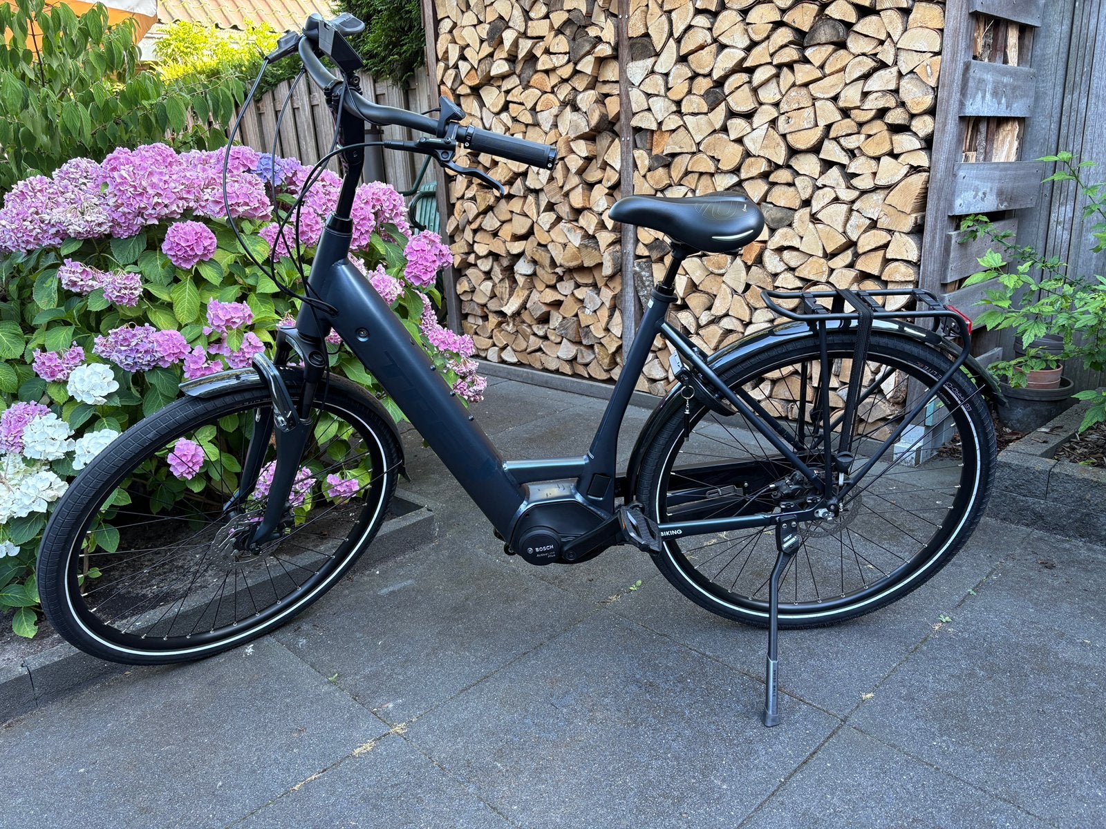 E-bike TREK District +8 zgan (2021, circa 1450 km), 51 tot 55 cm, Ophalen, Zo goed als nieuw, Overige merken