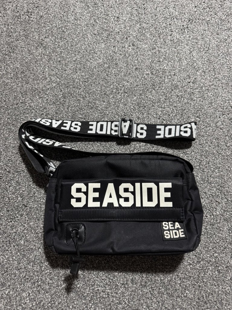 Seaside crossbody tas zwart met verstelbare logoband, Sieraden, Tassen en Uiterlijk, Ophalen of Verzenden, Gebruikt, Zwart