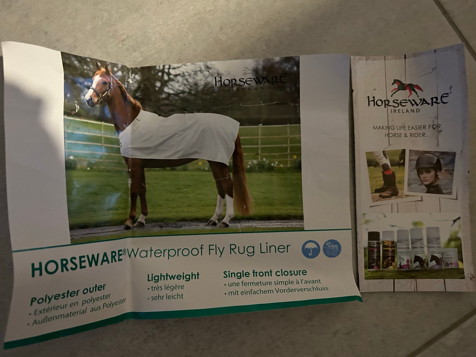 Liner horseware amigo, Dieren en Toebehoren, Ophalen, Cob (M), Nieuw, Groen