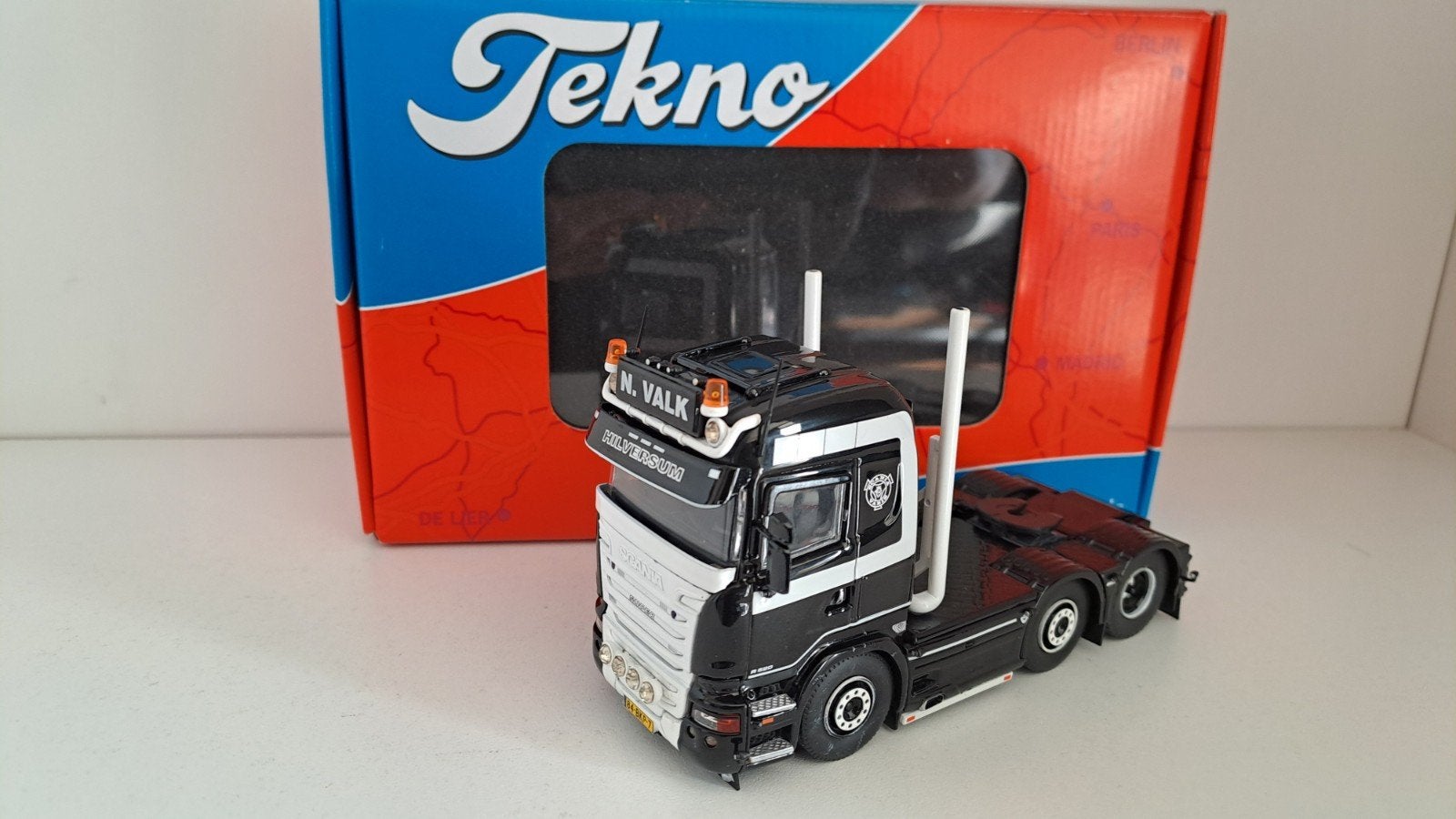 Tekno Scania R-serie N. Valk, Overige merken, 1:32 tot 1:50, Ophalen of Verzenden, Zo goed als nieuw