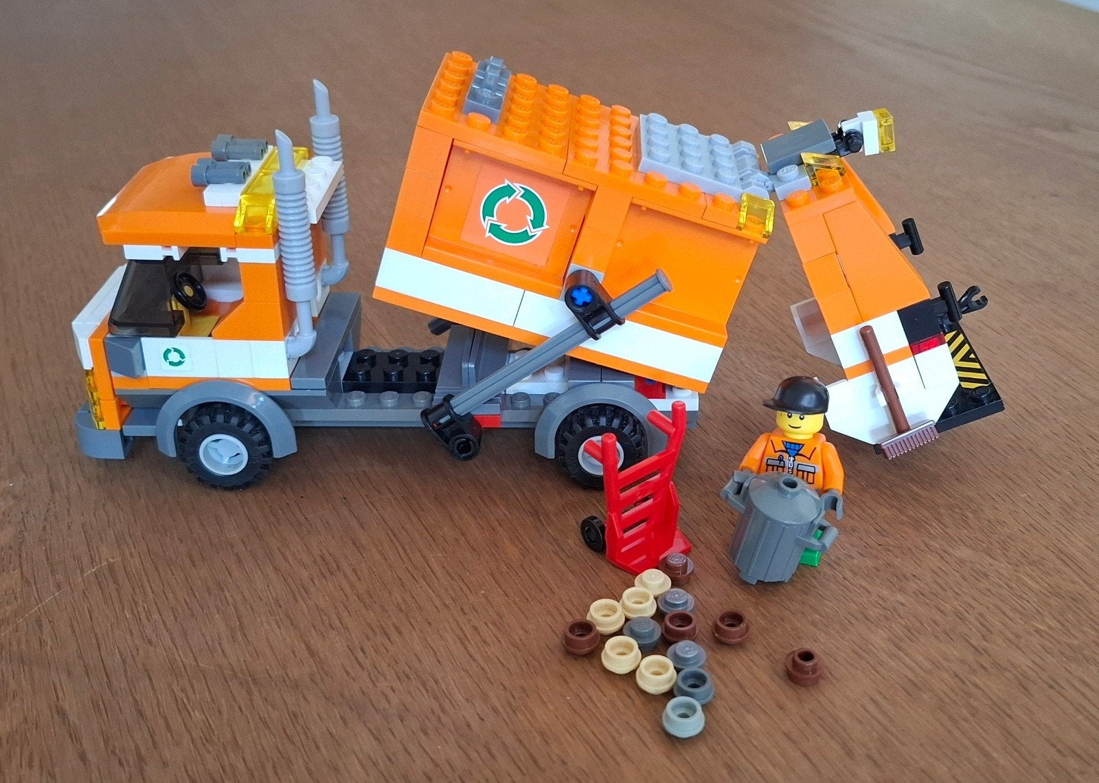 Leo City, vuilniswagen, 7991, Kinderen en Baby's, Lego, Ophalen of Verzenden, City, Gebruikt