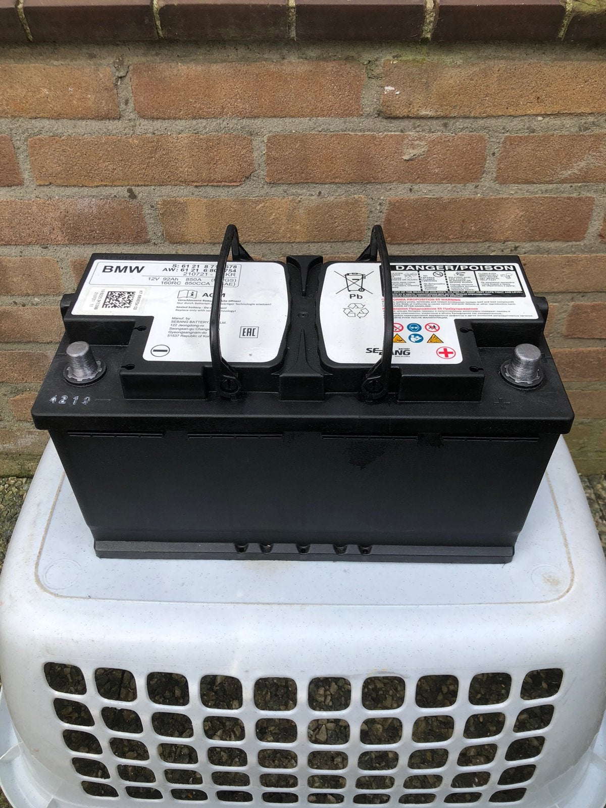 SE BANG AGM 92 amper auto/busje/start stop accu/batterij, Ophalen of Verzenden, Gebruikt