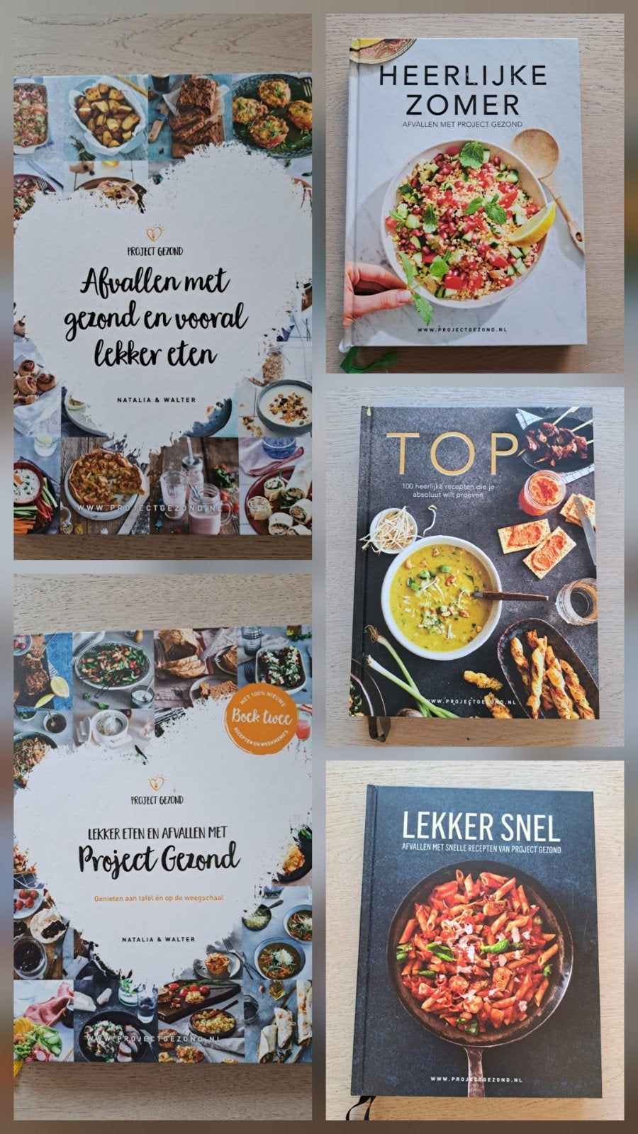 5x Project Gezond, Boeken, Ophalen of Verzenden, Zo goed als nieuw, Overige gebieden, Gezond koken
