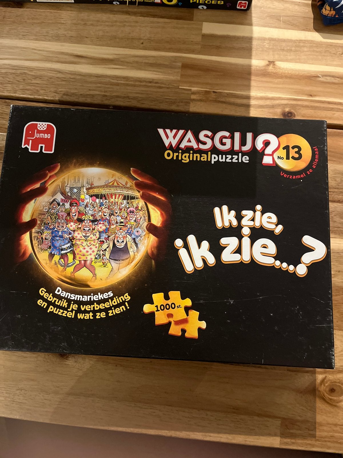 Wasgij Original Puzzel 13 - Ik zie, ik zie... (1000 stukjes), Ophalen of Verzenden, 500 t/m 1500 stukjes, Gebruikt, Legpuzzel