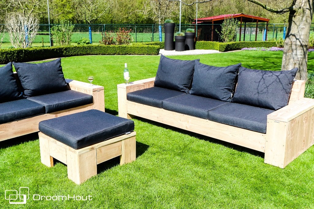 Salontafel voor binnen of voor buiten - onbehandeld vuren, Ophalen, DroomHout, Vierkant, Nieuw