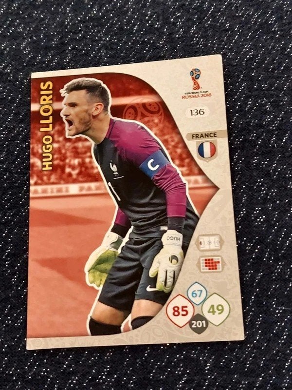 Panini / Voetbalkaart / Hugo Lloris / Frankrijk / WK 2018, Ophalen of Verzenden, Zo goed als nieuw, Buitenlandse clubs, Spelerskaart