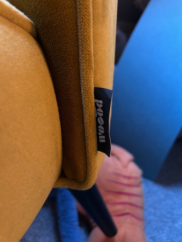 Woood Sara fauteuil ochre, Ophalen, 75 tot 100 cm, Zo goed als nieuw, Stof