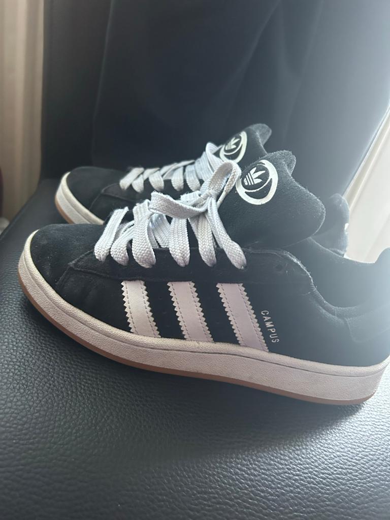 Adidas Campus sneakers maat 41 - Zwart, paar keer gedragen, Ophalen of Verzenden, Gedragen, Zwart, Sneakers of Gympen