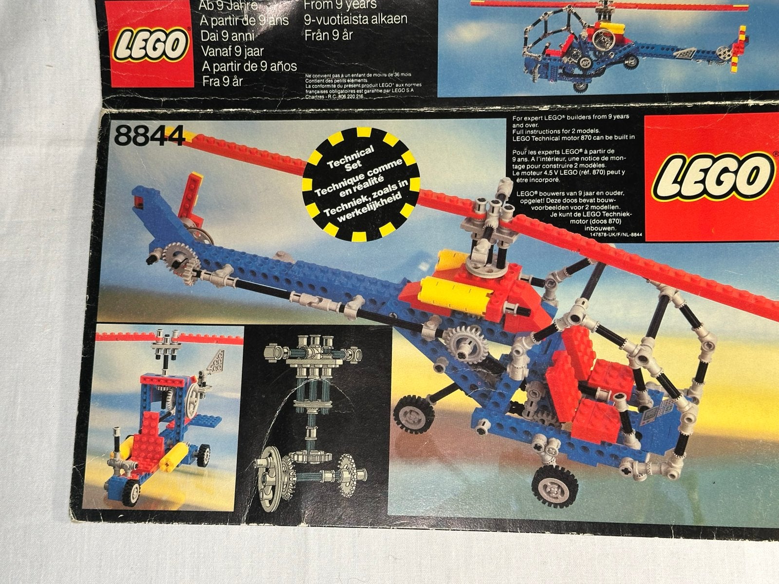 Lego Technic set 8844 Helicopter met beschrijving & doos