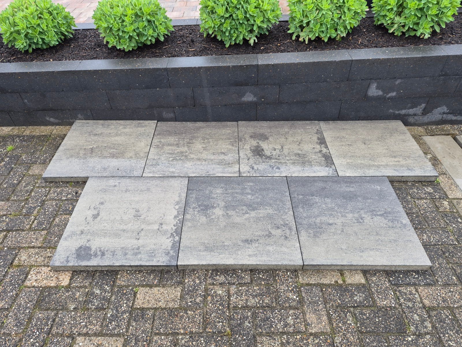 terrastegels grijs/antraciet - 60x60 cm, Nieuw, Ophalen of Verzenden, 10 m² of meer, Beton