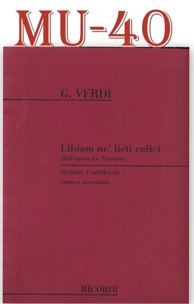 MU-40 Bladmuziek G Verdi La Traviatta ( piano ), Gebruikt, Klassiek, Ophalen of Verzenden, Artiest of Componist