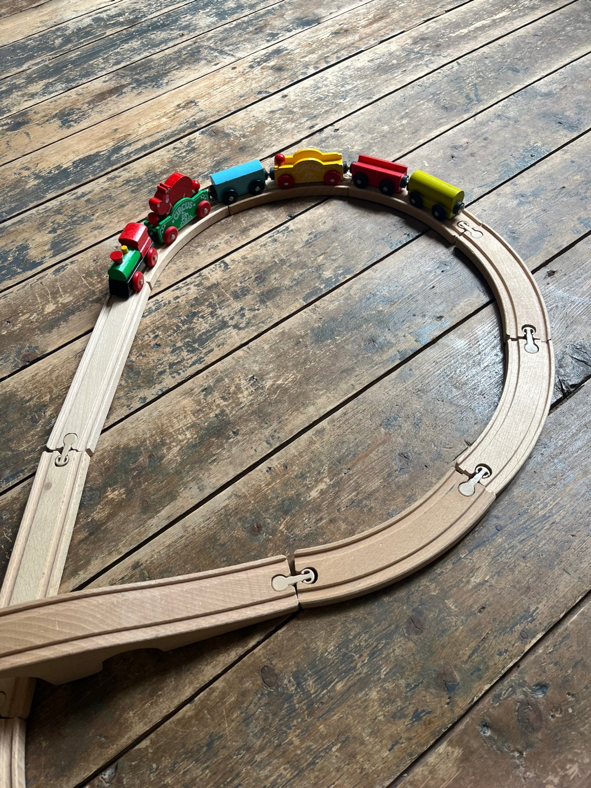 Houten trein IKEA, Ophalen, Gebruikt