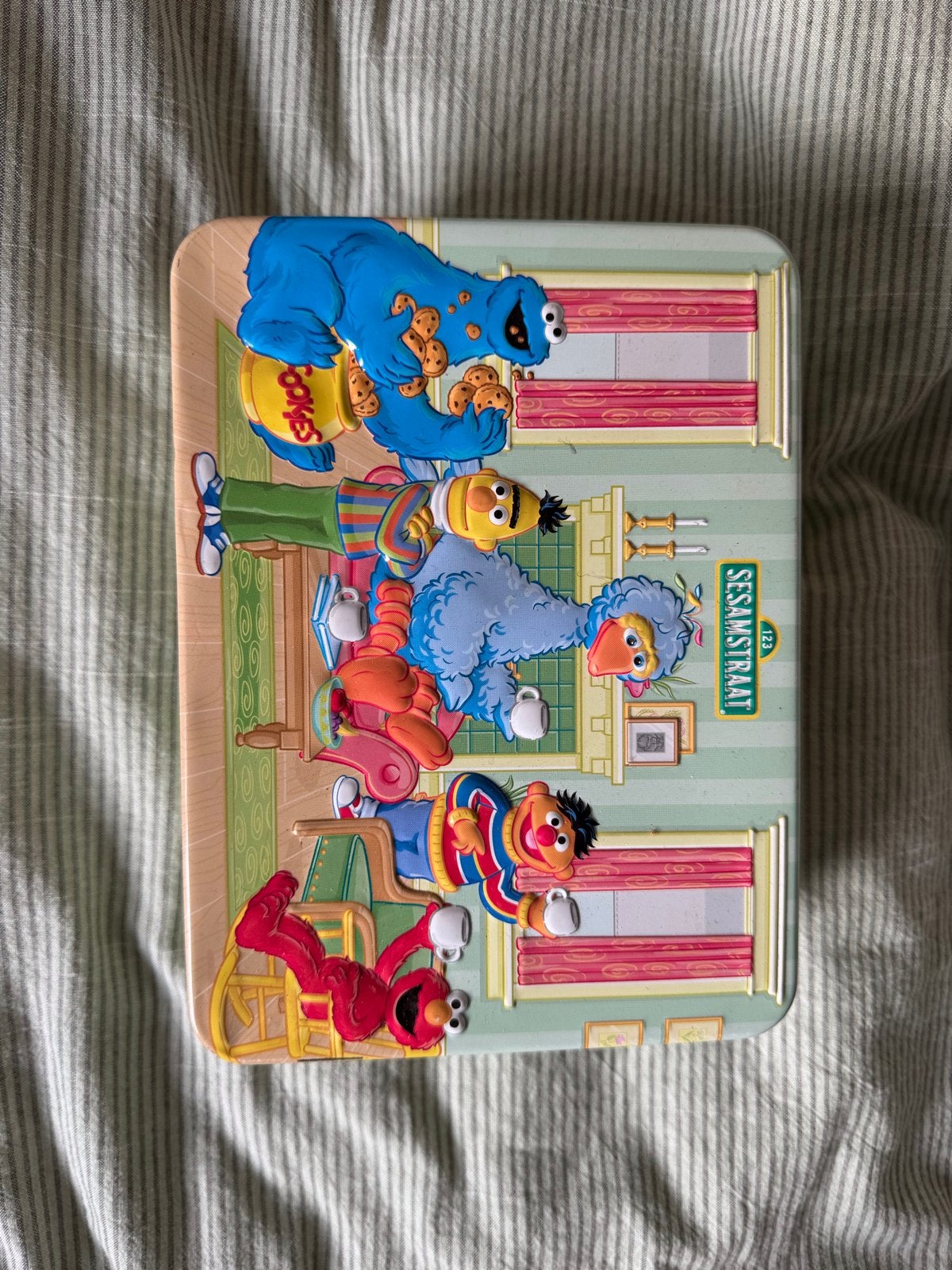 Vintage Pickwick Sesamstraat Koekblik - Koekiemonster, Verzamelen, Ophalen of Verzenden, Gebruikt, Koek(jes), Pickwick