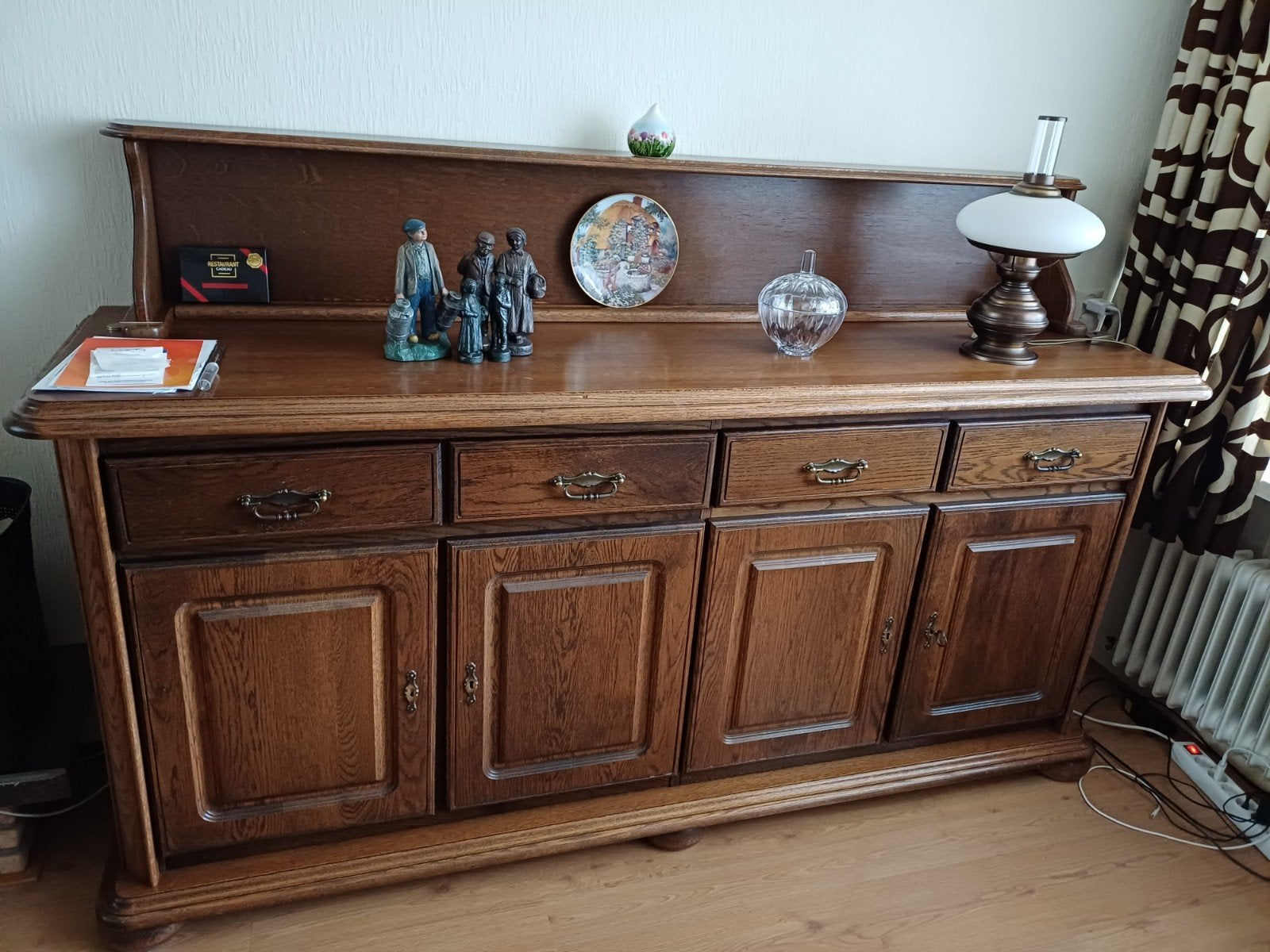 Eiken dressoirkast, Huis en Inrichting, Kasten | Dressoirs, Ophalen, 25 tot 50 cm