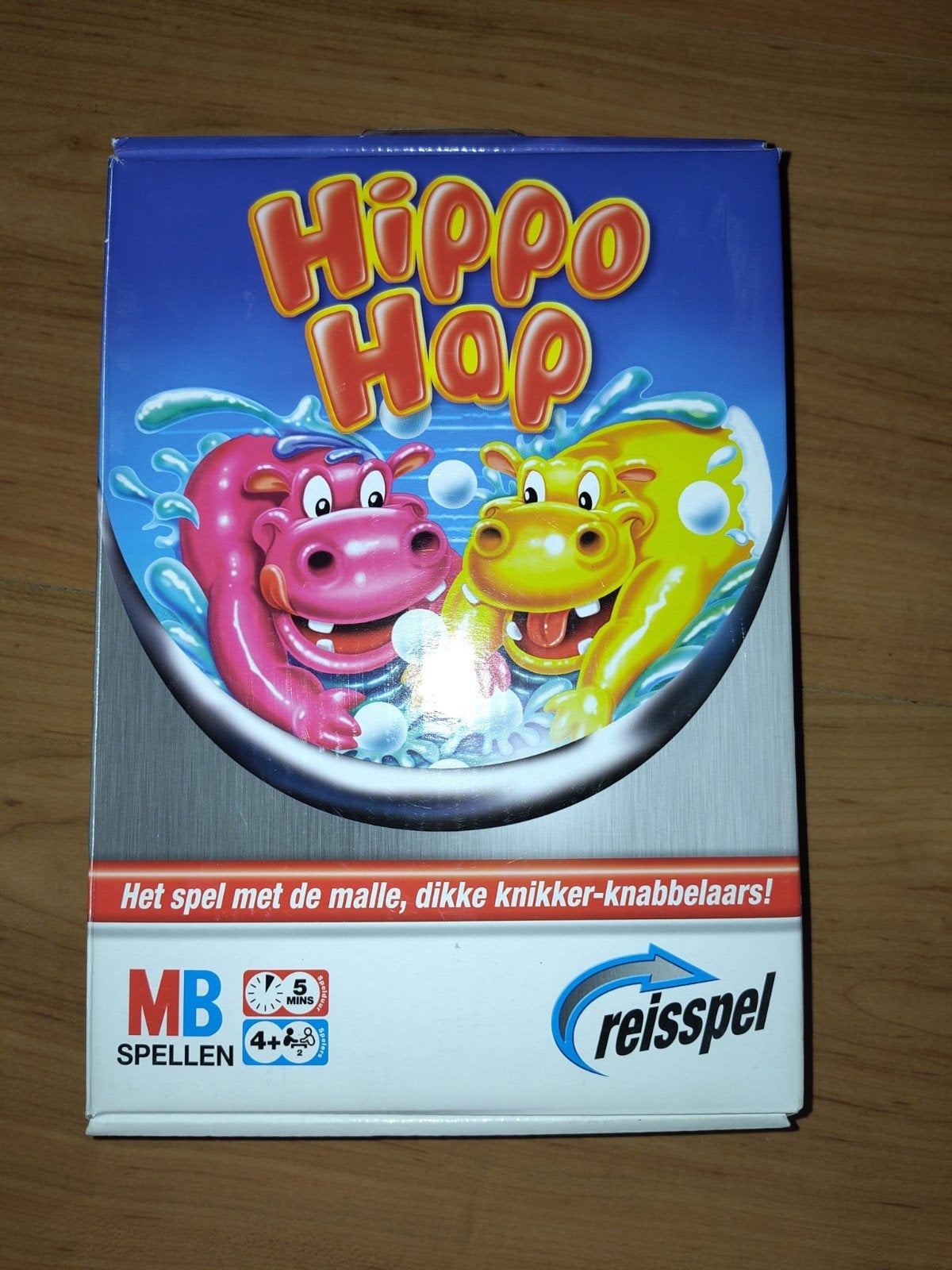 Hippo Hap Reisspel - Knikker-knabbelplezier voor jong en oud, Een of twee spelers, Ophalen of Verzenden, Reisspel, Gebruikt